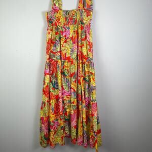 karlie Tropical Palm Banana‎ Maxi Dress